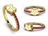 Elegant Enamel Cat Ruby Ring - Cat No. 10 image 3