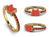 Elegant Enamel Cat Ruby Ring - Cat No. 10 image 11
