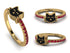 Elegant Enamel Cat Ruby Ring - Cat No. 10 image 13