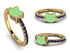 Elegant Enamel Cat Sapphire Ring - Cat No. 13 image 4