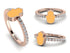 Elegant Enamel Hamsa Diamond Ring - Hamsa No. 2 image 4