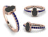 Elegant Enamel Hamsa Sapphire Ring - Hamsa No. 14 image 12