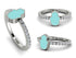 Elegant Enamel Hamsa Diamond Ring - Hamsa No. 3 image 2