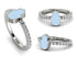 Elegant Enamel Hamsa Diamond Ring - Hamsa No. 3 image 1
