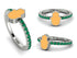 Elegant Enamel Hamsa Emerald Ring - Hamsa No. 6 image 4