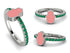 Elegant Enamel Hamsa Emerald Ring - Hamsa No. 6 image 5