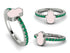 Elegant Enamel Hamsa Emerald Ring - Hamsa No. 6 image 9
