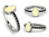 Elegant Enamel Hamsa Black Diamond Ring - Hamsa No. 9 image 3