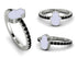 Elegant Enamel Hamsa Black Diamond Ring - Hamsa No. 9 image 8