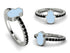 Elegant Enamel Hamsa Black Diamond Ring - Hamsa No. 9 image 9