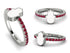 Elegant Enamel Hamsa Ruby Ring - Hamsa No. 12 image 6