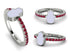 Elegant Enamel Hamsa Ruby Ring - Hamsa No. 12 image 7