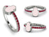 Elegant Enamel Hamsa Ruby Ring - Hamsa No. 12 image 9