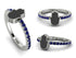 Elegant Enamel Hamsa Sapphire Ring - Hamsa No. 15 image 12