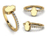 Elegant Enamel Hamsa Diamond Ring - Hamsa No. 1 image 3