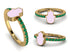 Elegant Enamel Hamsa Emerald Ring - Hamsa No. 4 image 11