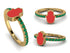Elegant Enamel Hamsa Emerald Ring - Hamsa No. 4 image 12