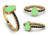 Elegant Enamel Hamsa Black Diamond Ring - Hamsa No. 7 image 5