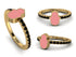 Elegant Enamel Hamsa Black Diamond Ring - Hamsa No. 7 image 6