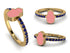 Elegant Enamel Hamsa Sapphire Ring - Hamsa No. 13 image 5