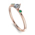 Minimalist Thin Diamond Ring - Brielle No. 17 image 1