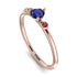 Minimalist Thin Sapphire Ring - Brielle No. 59 image 1