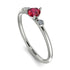 Minimalist Thin Ruby Ring - Brielle No. 12 image 1