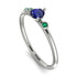 Minimalist Thin Sapphire Ring - Brielle No. 30 image 1