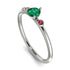 Minimalist Thin Emerald Ring - Brielle No. 51 image 1
