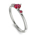 Minimalist Thin Ruby Ring - Brielle No. 57 image 1