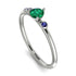 Minimalist Thin Emerald Ring - Brielle No. 66 image 1