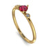 Minimalist Thin Ruby Ring - Brielle No. 10 image 1