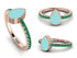 Elegant Enamel Pear Emerald Ring - Pear No. 5 image 2