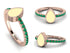 Elegant Enamel Pear Emerald Ring - Pear No. 5 image 3
