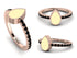 Elegant Enamel Pear Black Diamond Ring - Pear No. 8 image 3