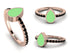Elegant Enamel Pear Black Diamond Ring - Pear No. 8 image 5