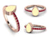 Elegant Enamel Pear Ruby Ring - Pear No. 11 image 3