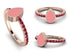 Elegant Enamel Pear Ruby Ring - Pear No. 11 image 1