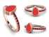 Elegant Enamel Pear Ruby Ring - Pear No. 11 image 11