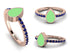 Elegant Enamel Pear Sapphire Ring - Pear No. 14 image 5