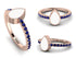 Elegant Enamel Pear Sapphire Ring - Pear No. 14 image 7