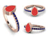 Elegant Enamel Pear Sapphire Ring - Pear No. 14 image 11