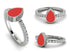 Elegant Enamel Pear Diamond Ring - Pear No. 3 image 3