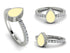 Elegant Enamel Pear Diamond Ring - Pear No. 3 image 12