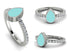 Elegant Enamel Pear Diamond Ring - Pear No. 3 image 13