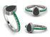 Elegant Enamel Pear Emerald Ring - Pear No. 6 image 3