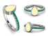 Elegant Enamel Pear Emerald Ring - Pear No. 6 image 12