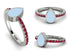 Elegant Enamel Pear Ruby Ring - Pear No. 12 image 6