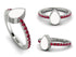 Elegant Enamel Pear Ruby Ring - Pear No. 12 image 8