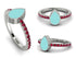 Elegant Enamel Pear Ruby Ring - Pear No. 12 image 13